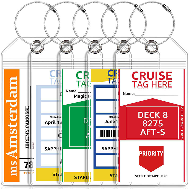 Travel Accessories On Plane - 5pcs/Set Cruise Luggage Tags Waterproof Transparent