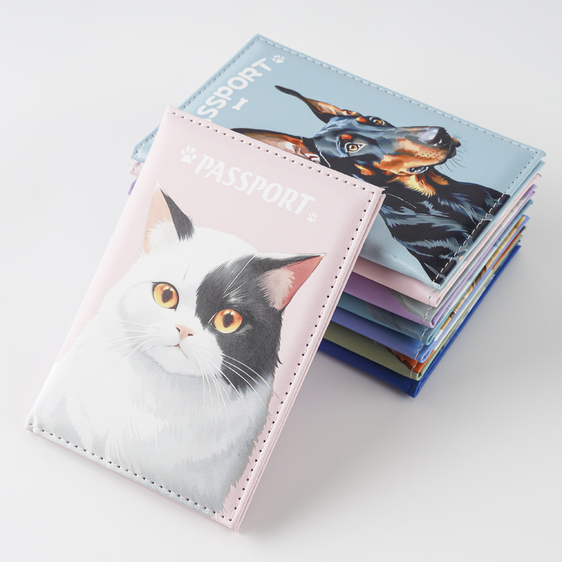 Travel Accessories Passport Holder - 2025 UV Color Printing Cute Pet