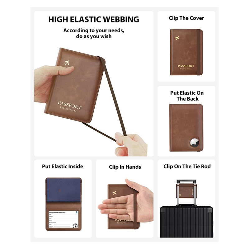 ABRT-Passport Holder With RFID - Travel Accessories Passport Holder recension och pris