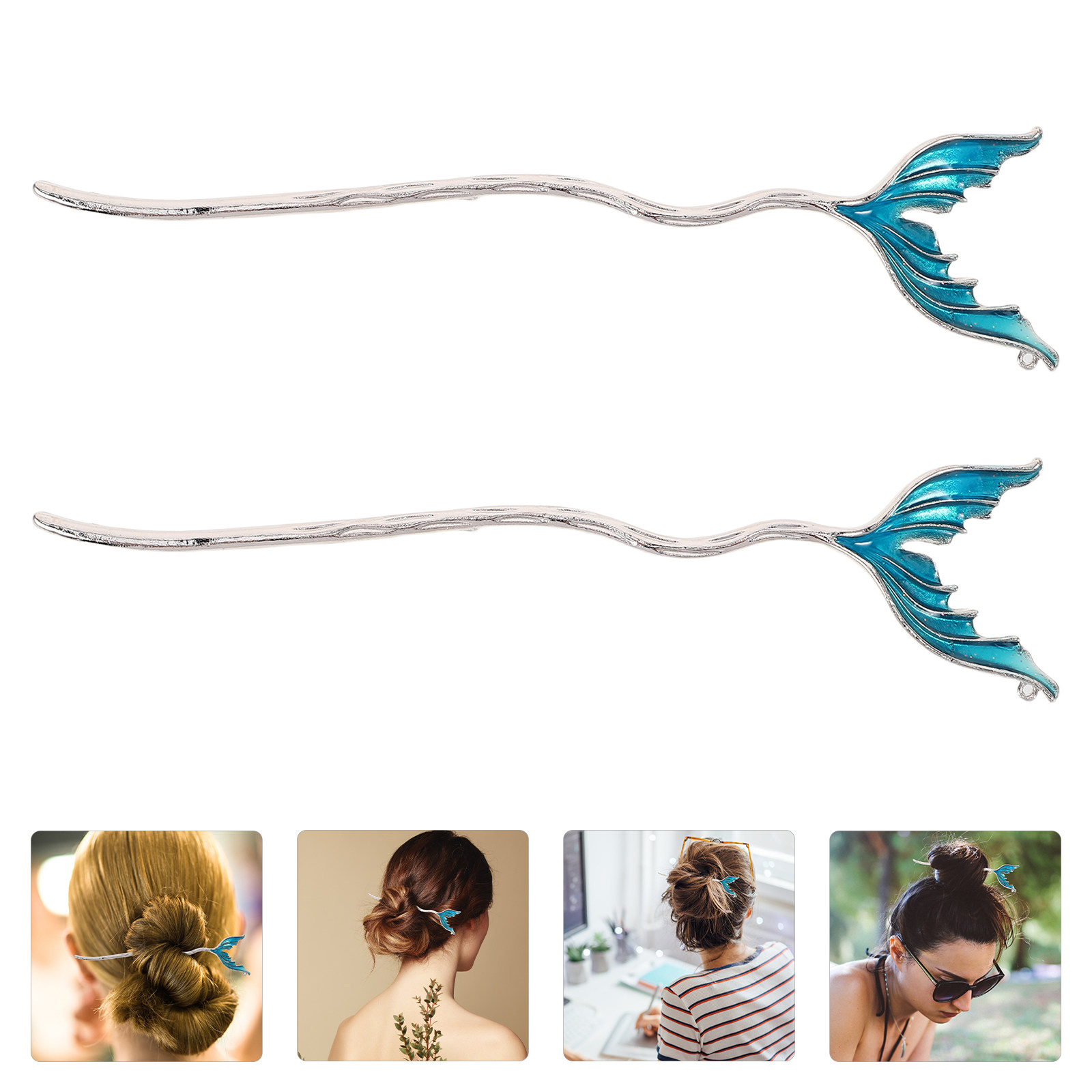 2Pcs Artistic Fishtail Hairpin - Travel Accessories Bunnings recension och pris