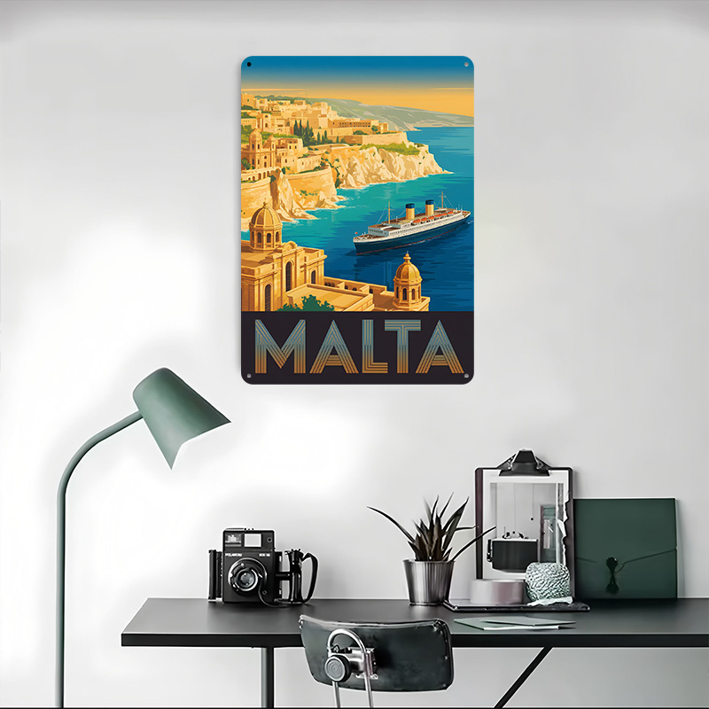Malta Travel Metal Poster Cust - Travel Accessories Malta recension och pris