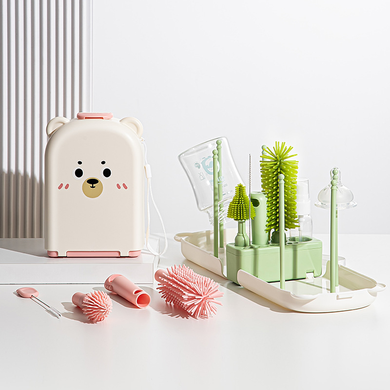 Travel Baby Bottle Brush Set - - Travel Accessories For 1 Year Old recension och pris