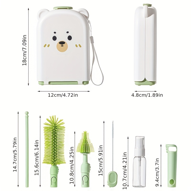 Travel Baby Bottle Brush Set - - Travel Accessories For 1 Year Old recension och pris
