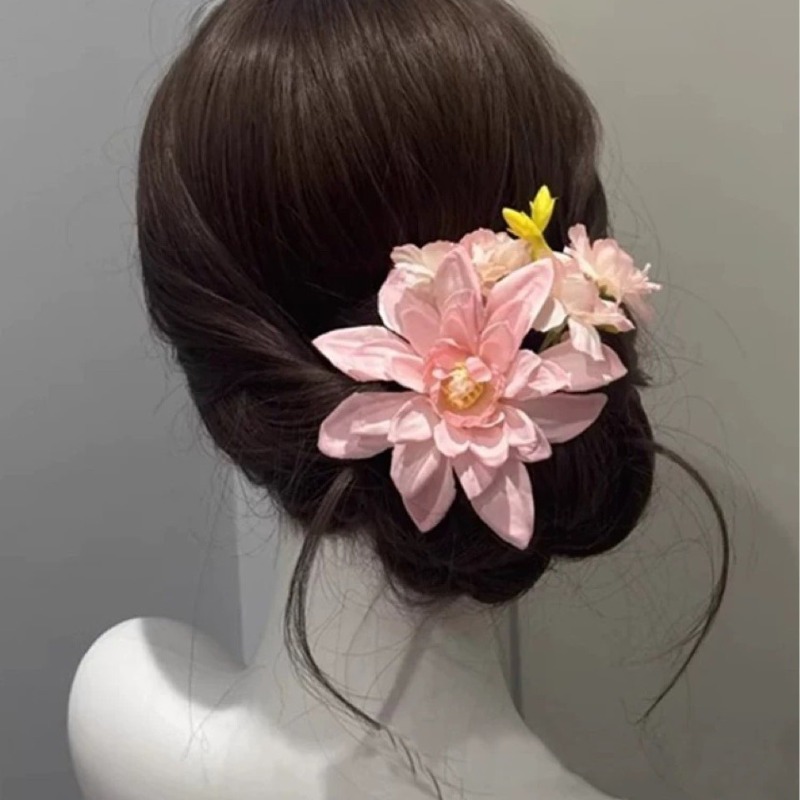 Pink Blue Flower Hair Clip New - Travel Accessories Bunnings recension och pris