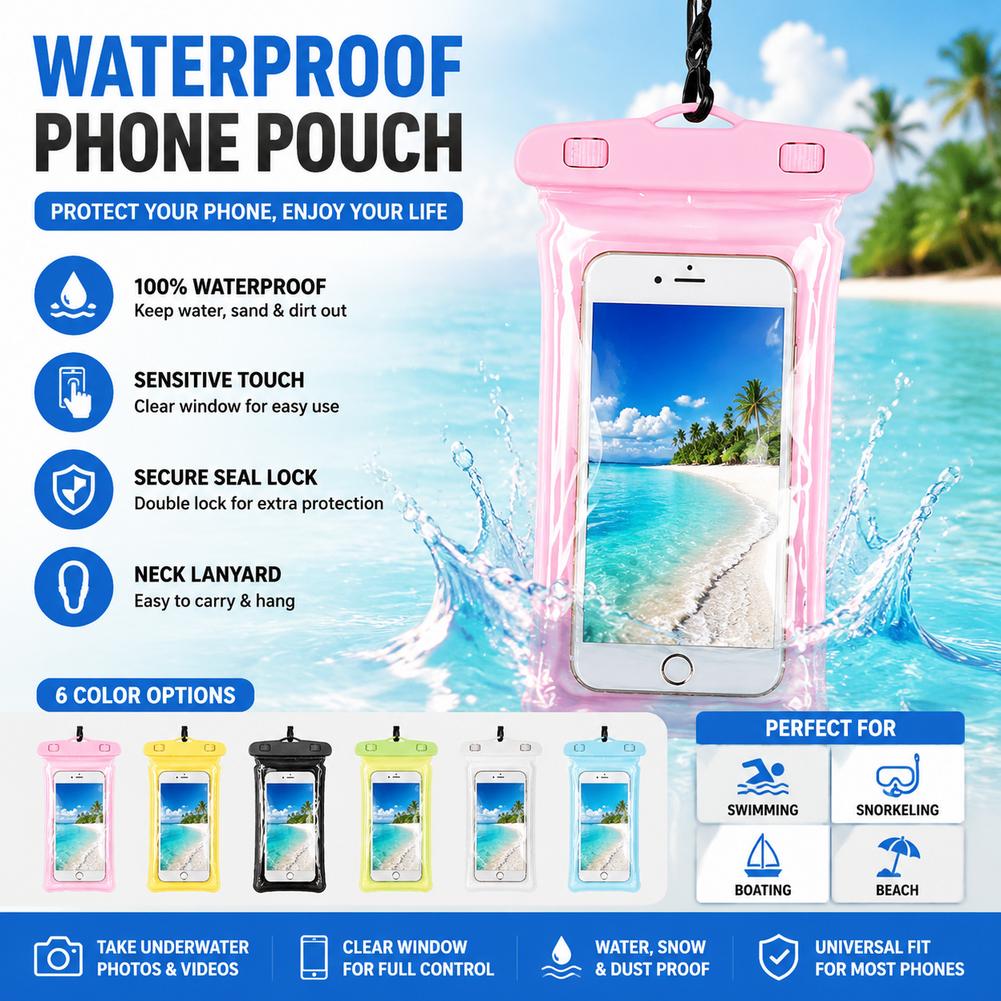 Clear Waterproof Phone Case Dr - Travel Accessories And Bags recension och pris