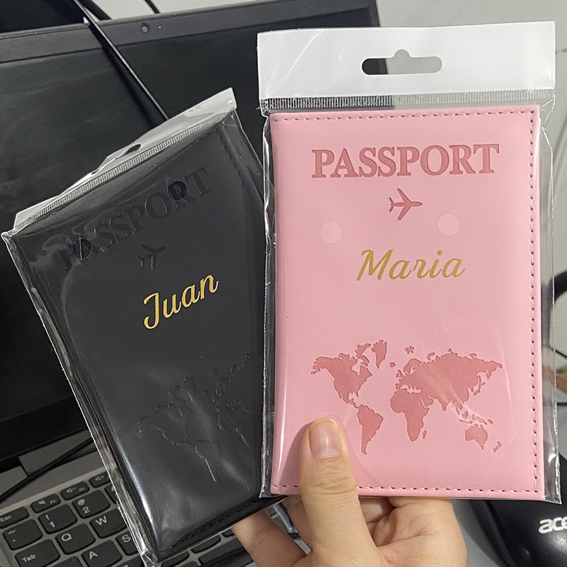 Custom Gold Color Name on Pass - Travel Accessories Passport Holder recension och pris