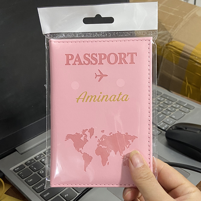 Custom Gold Color Name on Pass - Travel Accessories Passport Holder recension och pris