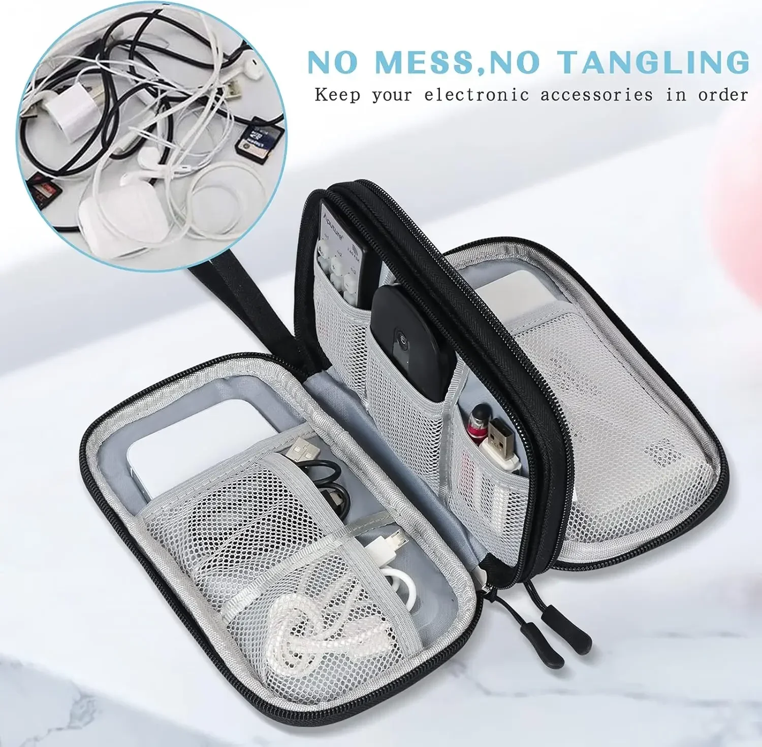 Travel Cable Bag Portable Digi - Travel Accessories And Bags recension och pris