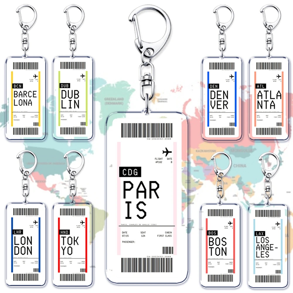 Plane Ticket Boarding Pass Key - Travel Accessories On Plane recension och pris