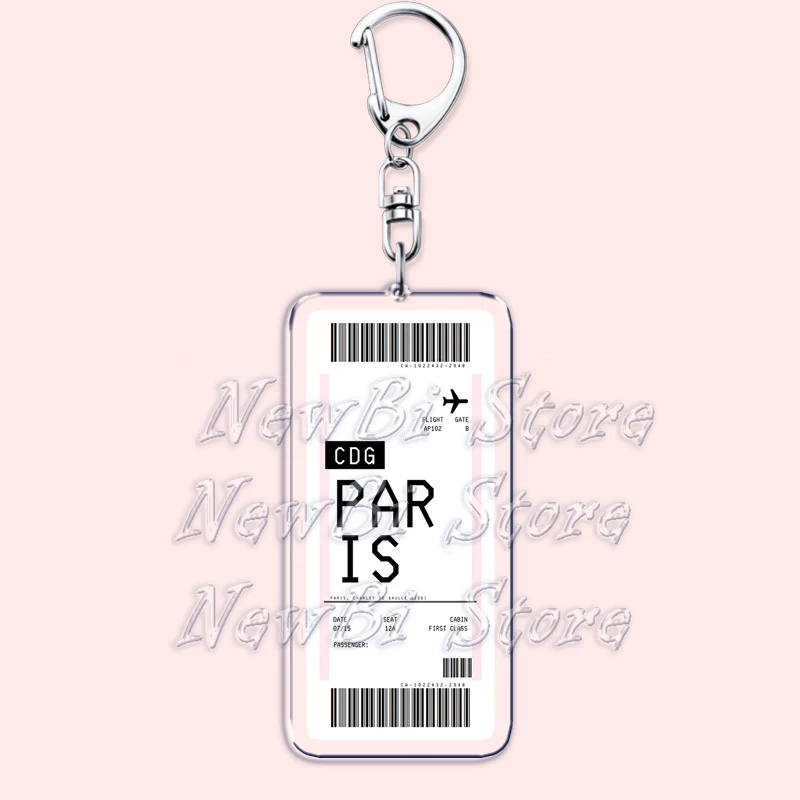 Plane Ticket Boarding Pass Key - Travel Accessories On Plane recension och pris