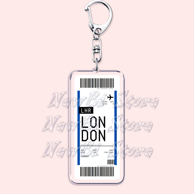 Plane Ticket Boarding Pass Key - Travel Accessories On Plane recension och pris