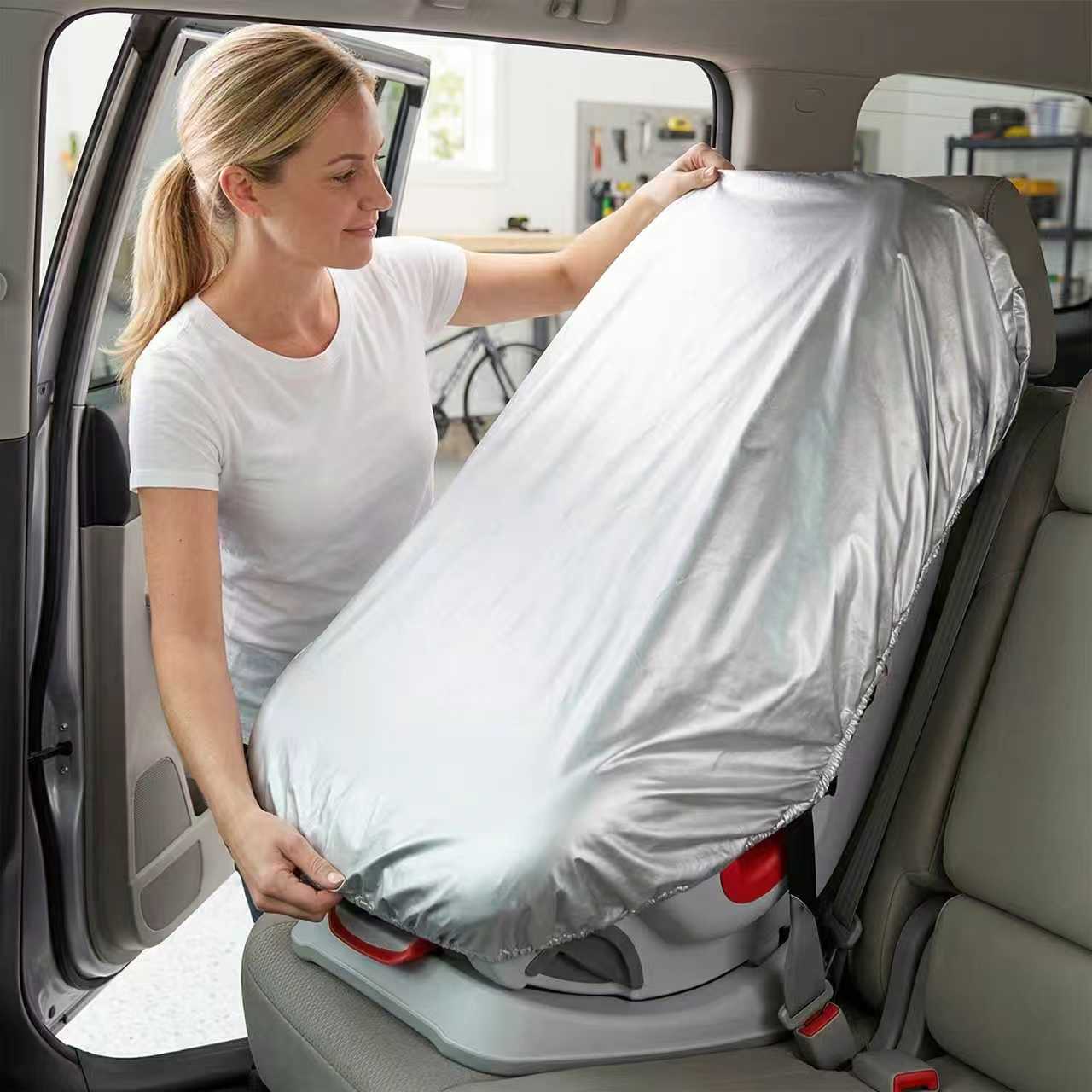 1PC Silver  Baby Car Seat Sun  - Travel Accessories For 1 Year Old recension och pris