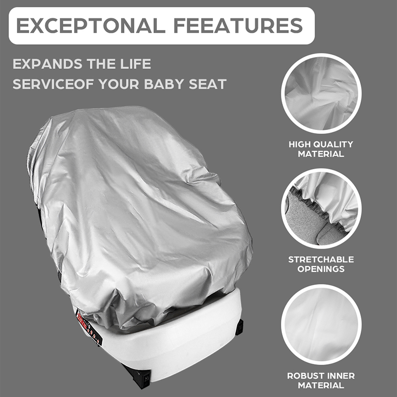 1PC Silver  Baby Car Seat Sun  - Travel Accessories For 1 Year Old recension och pris