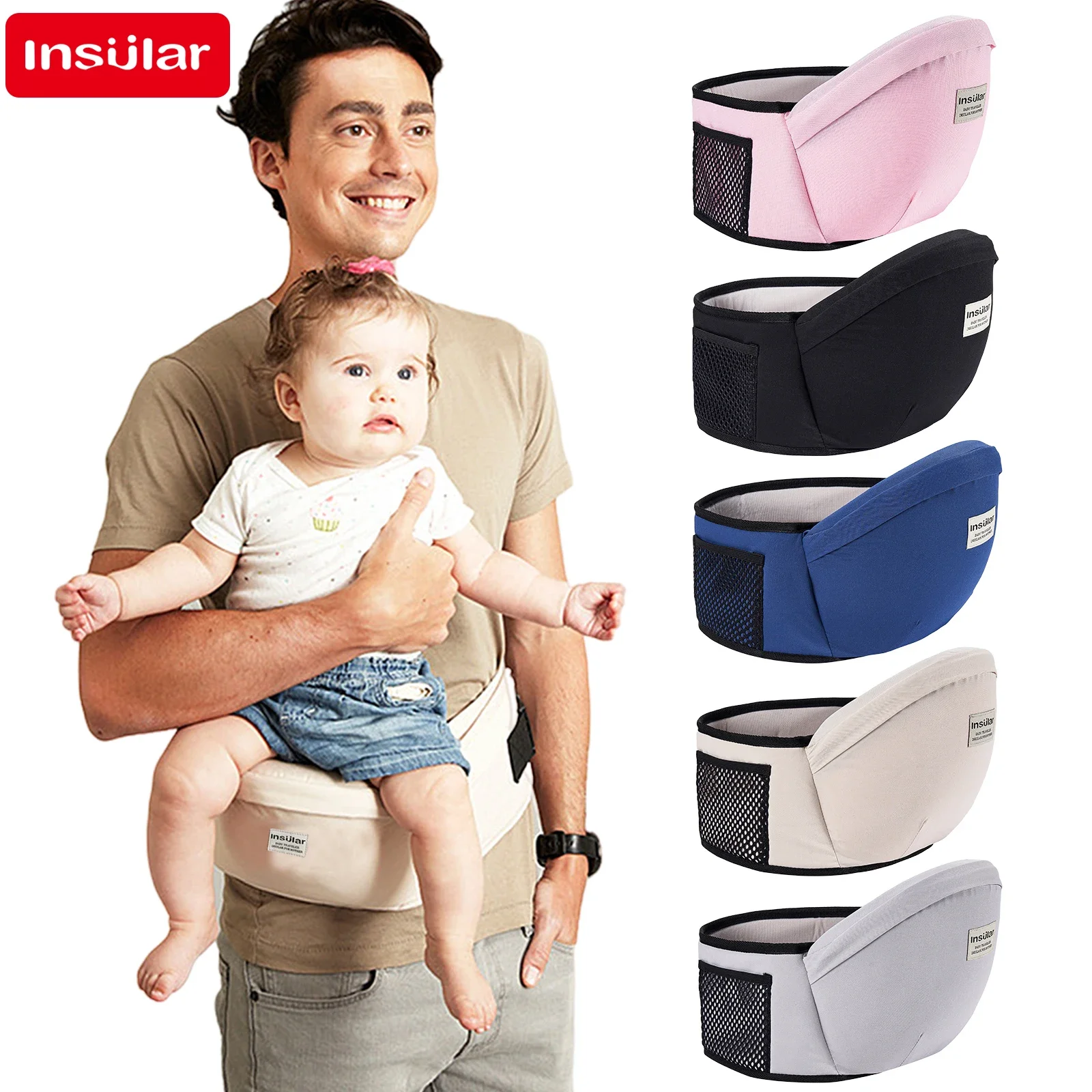 Thickened Baby Hip Seat Carrie - Travel Accessories For 1 Year Old recension och pris