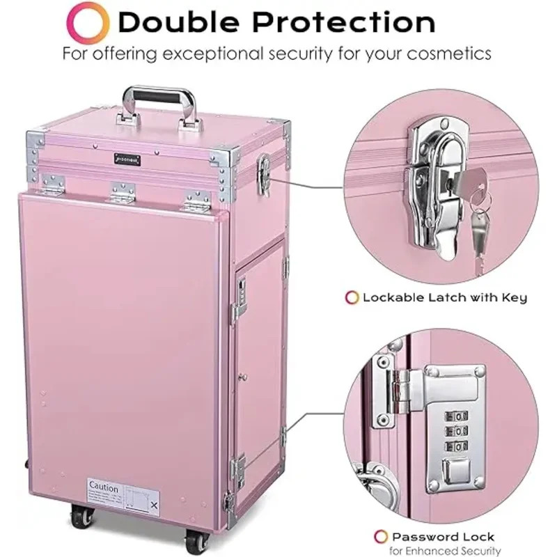 Rolling Manicure Table Foldabl - Travel Accessories In Train recension och pris
